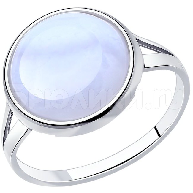 Кольцо из серебра с агатом 83010105