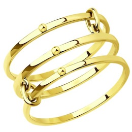 Кольцо из желтого золота 019006-2
