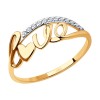 Кольцо из золота с фианитами 019041