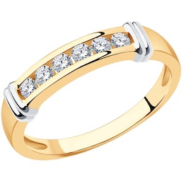 Кольцо из золота с бриллиантами 1012281