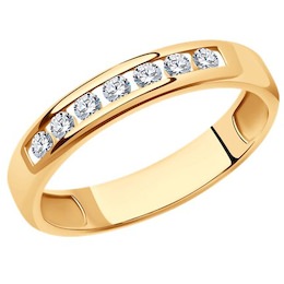 Кольцо из золота с бриллиантами 1012300