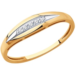 Кольцо из золота с бриллиантами 1012304