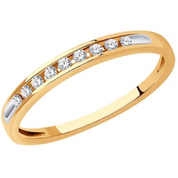 Кольцо из золота с бриллиантами 1012321