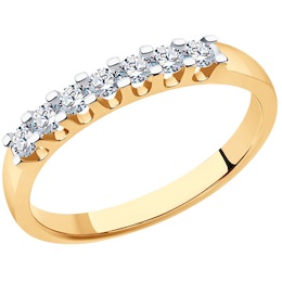 Кольцо из золота с бриллиантами 1012340