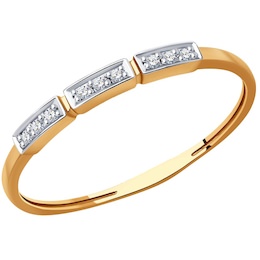 Кольцо из золота с бриллиантами 1012347