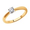 Кольцо из золота с бриллиантом 1012362-66