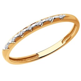 Кольцо из золота с бриллиантами 1012374