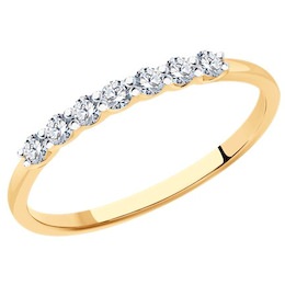 Кольцо из золота с бриллиантами 1012381