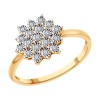 Кольцо из комбинированного золота с бриллиантами 1012416