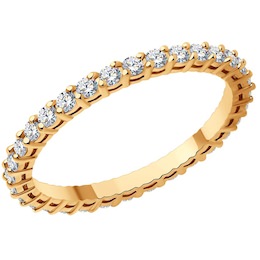 Кольцо из золота с бриллиантами 1012425