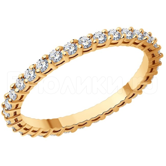 Кольцо из золота с бриллиантами 1012425