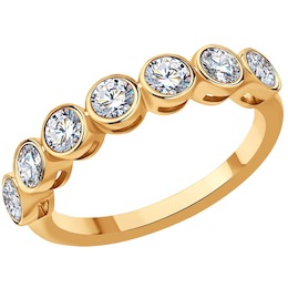 Кольцо из золота с бриллиантами 1012429