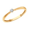 Кольцо из золота с бриллиантом 1012452