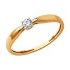 Кольцо из золота с бриллиантом 1012454