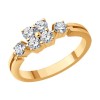Кольцо из золота с бриллиантами 1012455