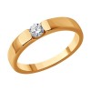 Кольцо из золота с бриллиантом 1012492