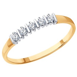 Кольцо из золота с бриллиантами 1012510