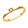 Кольцо из золота с бриллиантом 1012520