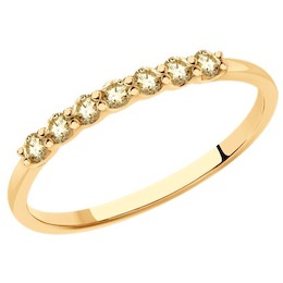 Кольцо из золота с бриллиантами 1012535