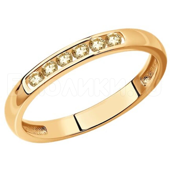 Кольцо из золота с бриллиантами 1012536