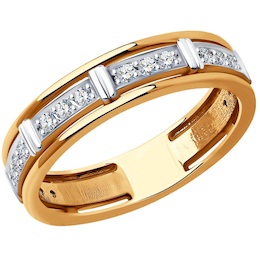Кольцо из золота с бриллиантами 1110205