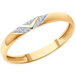 Кольцо из золота с бриллиантами 1110207