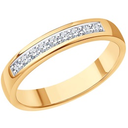 Кольцо из золота с бриллиантами 1110209