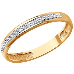 Кольцо из золота с бриллиантами 1110211