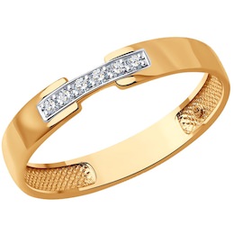 Кольцо из золота с бриллиантами 1110217