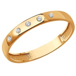 Кольцо из золота с бриллиантами 1110220