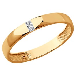 Кольцо из золота с бриллиантами 1110223