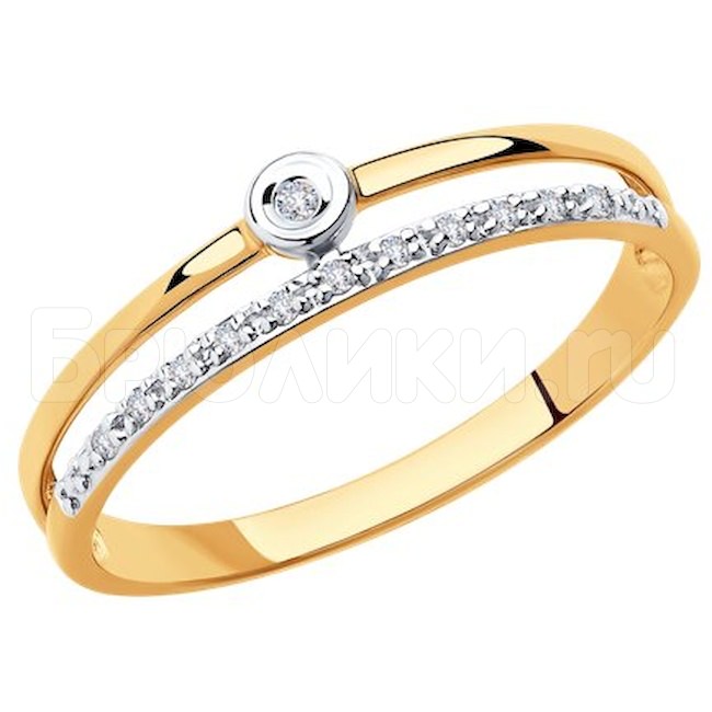 Кольцо из золота с бриллиантами 371011864