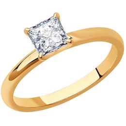 Кольцо из золота с бриллиантом 9010101-47