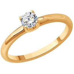 Кольцо из золота с бриллиантом 9010114-33