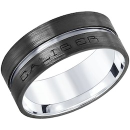 Кольцо из серебра с эмалью 94012278