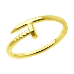 Кольцо из желтого золота 018883-2
