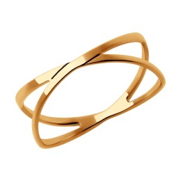 Кольцо на фалангу из золота 019282