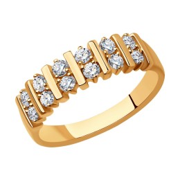 Кольцо из золота с бриллиантами 1012326