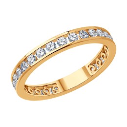 Кольцо из золота с бриллиантами 1012482