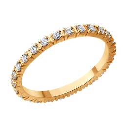 Кольцо из золота с бриллиантами 1012489