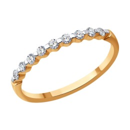 Кольцо из золота с бриллиантами 1012499