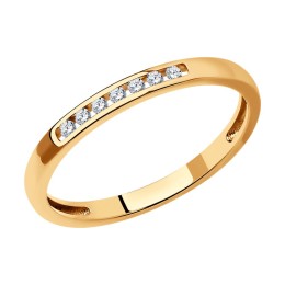 Кольцо из золота с бриллиантами 1012502