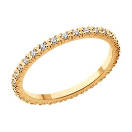 Кольцо из золота с бриллиантами 1012503