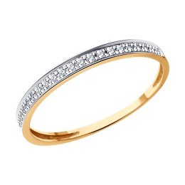 Кольцо из золота с бриллиантами 1012545