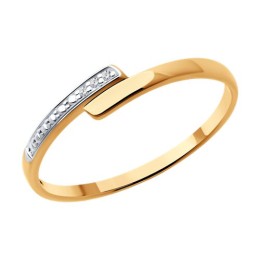 Кольцо из золота с бриллиантами 1012583