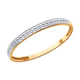 Кольцо из золота с бриллиантами 1012584