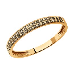 Кольцо из золота с бриллиантами 1012587