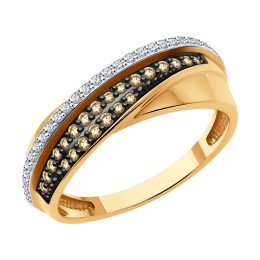 Кольцо из золота с бриллиантами 1012594
