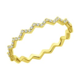 Кольцо из желтого золота с бриллиантами 1012663-2