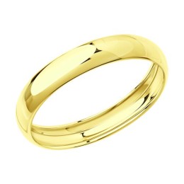 Кольцо обручальное из желтого золота 110187-2